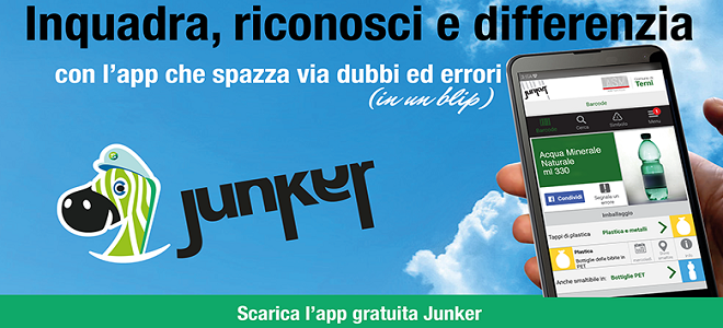 Partecipo al concorso “Storie di economia circolare” con un servizio audio su Junker, l’app per gestire la differenziata. E’ attivo il voto online