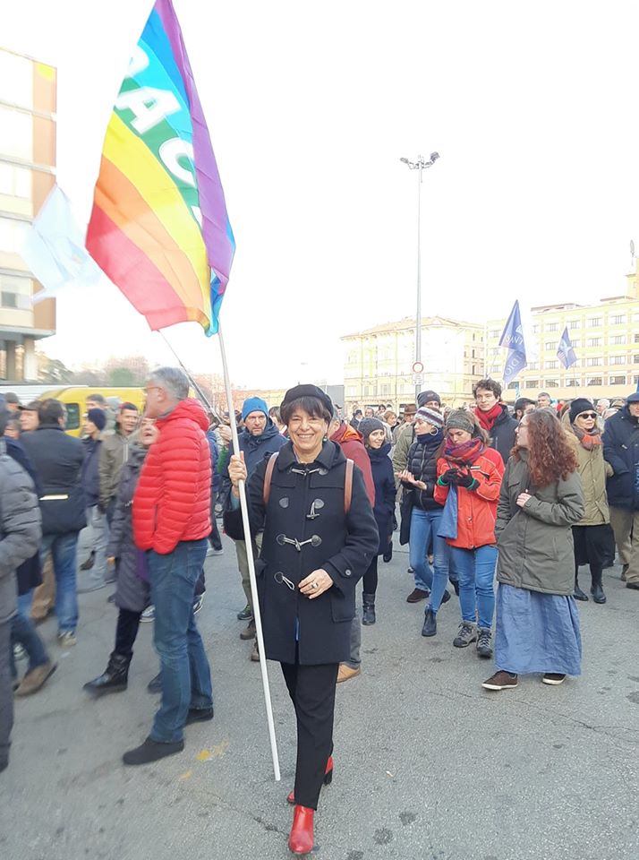 Alla Marcia della Pace del primo gennaio 2020 a Bologna