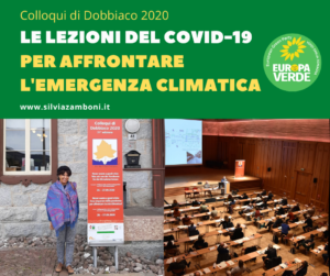COLLOQUI DI DOBBIACO 2020 – LE LEZIONI DEL COVID PER AFFRONTARE L’EMERGENZA CLIMATICA