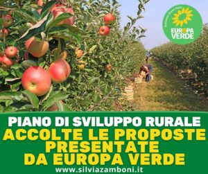 Piano di Sviluppo Rurale: accolte le proposte di Europa Verde su benessere animale, riduzione impiego di glifosato e promozione dei distretti del biologico”.