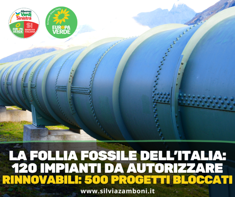 La follia fossile dell’Italia: 120 impianti da autorizzare, rinnovabili 500 progetti bloccati
