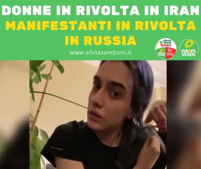 Donne in rivolta in Iran, manifestanti in rivolta in Russia