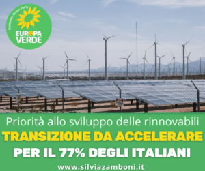 IL 77% DEGLI ITALIANI CHIEDE DI ACCELERARE LA TRANSIZIONE ENERGETICA