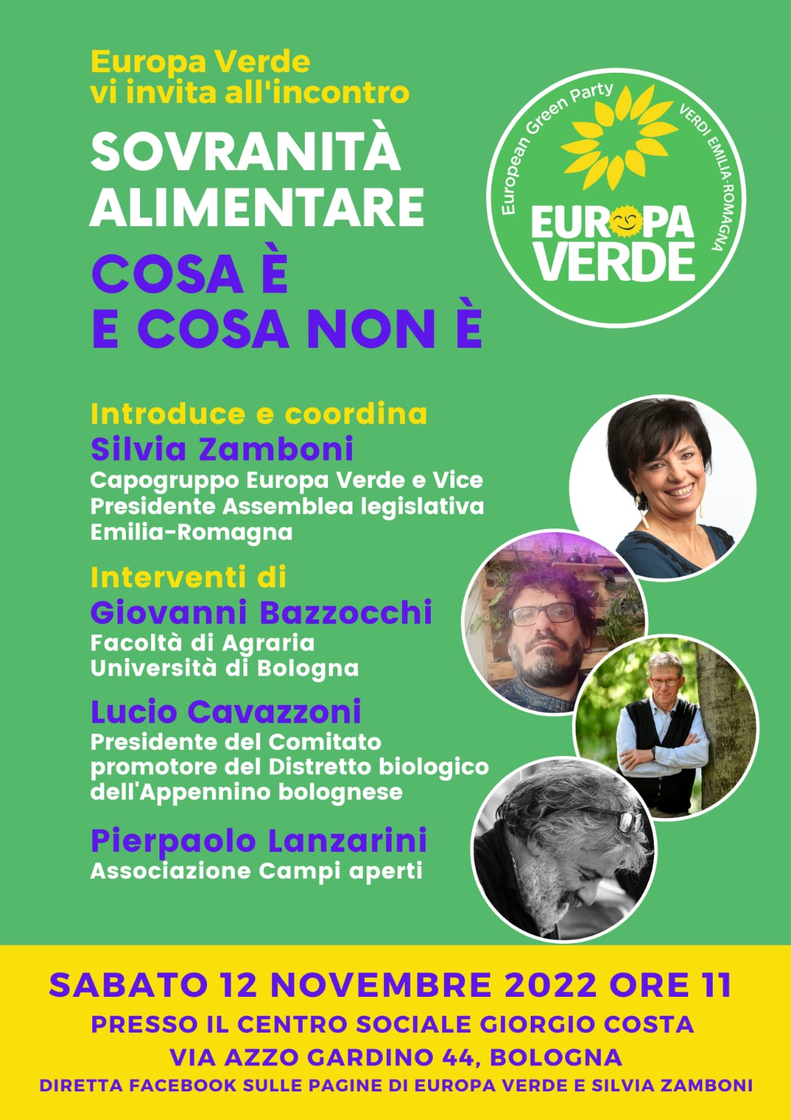 Appuntamento a Bologna sulla sovranità alimentare