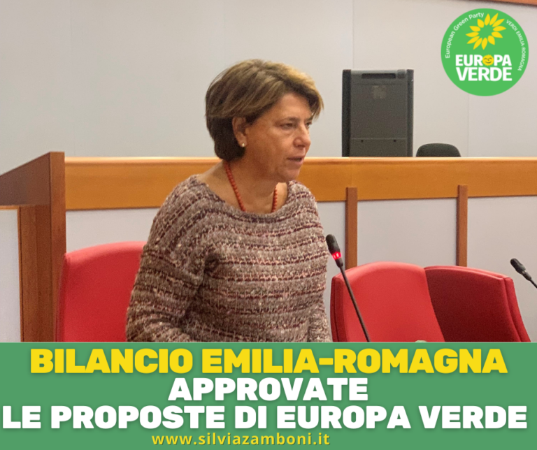 BILANCIO EMILIA-ROMAGNA: APPROVATE LE PROPOSTE DI EUROPA VERDE