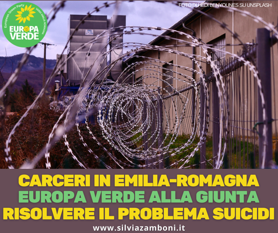 CARCERI IN EMILIA-ROMAGNA, EUROPA VERDE ALLA GIUNTA: “RISOLVERE IL PROBLEMA SUICIDI”