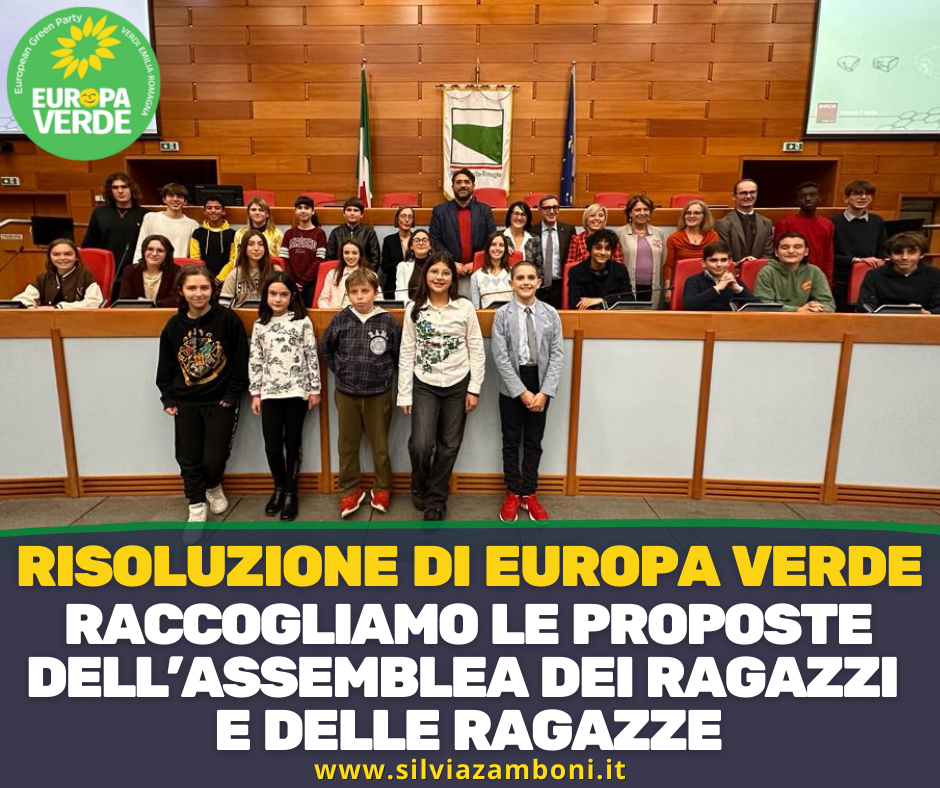 Risoluzione di Europa Verde: raccogliamo le proposte dell’Assemblea dei Ragazzi e delle Ragazze