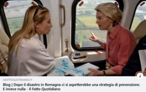 Dopo il disastro in Romagna ci si aspetterebbe una strategia di prevenzione. E invece nulla