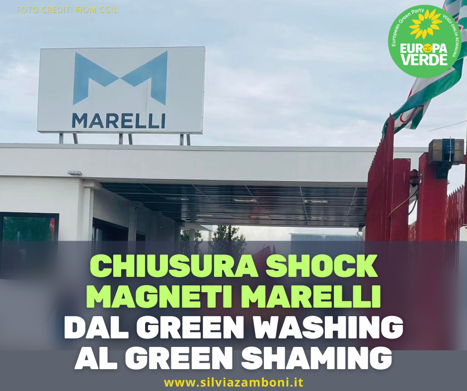 CHIUSURA SHOCK MAGNETI MARELLI: BASTA INCOLPARE VERDI E TRANSIZIONE ECOLOGICA!