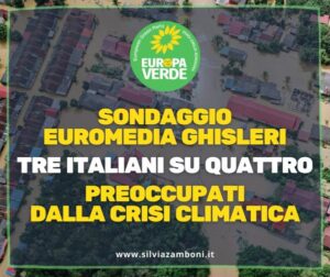3 ITALIANI SU 4 PREOCCUPATI DALLA CRISI CLIMATICA