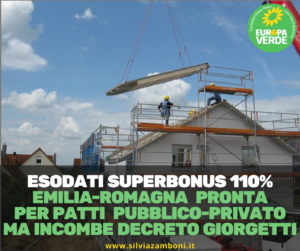 ESODATI SUPERBONUS 110%: EMILIA-ROMAGNA PRONTA PER PATTI PUBBLICO-PRIVATO. MA INCOMBE DECRETO GIORGETTI