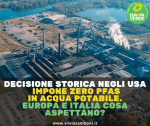 ZERO PFAS IN ACQUA POTABILE NEGLI USA, DECISIONE STORICA. EUROPA E ITALIA COSA ASPETTANO?